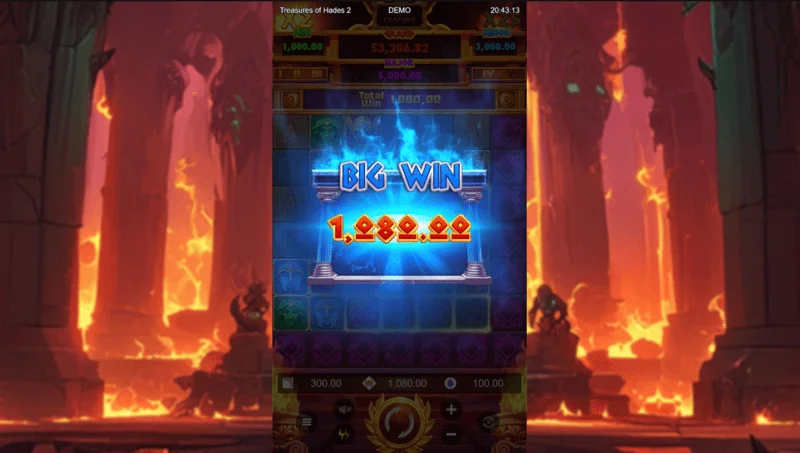 Treasures of Hades 2 — Kemenangan Besar pada grid 7x7 yang diperluas dalam slot oleh Rectangle Games